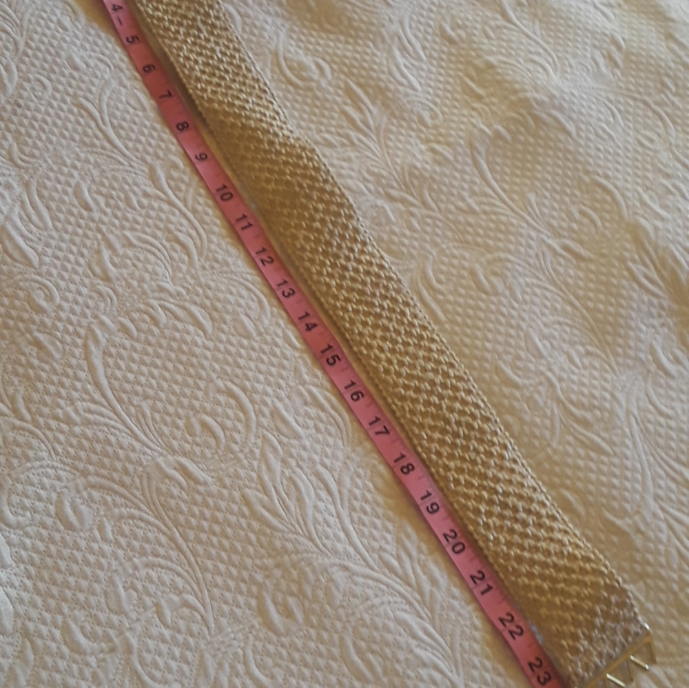 Vintage cream colored belt - Picture 3 of 3